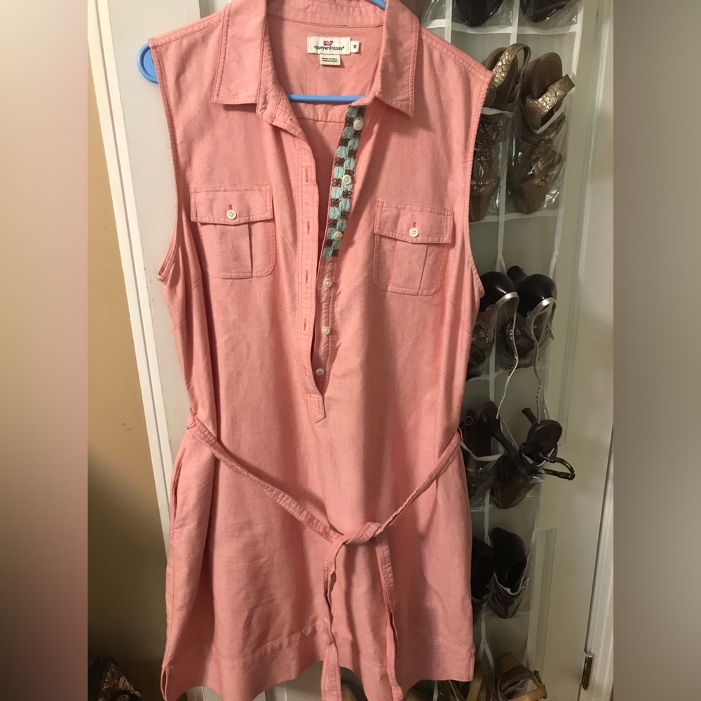 Vineyard Vines Shirt Dress Sz 16